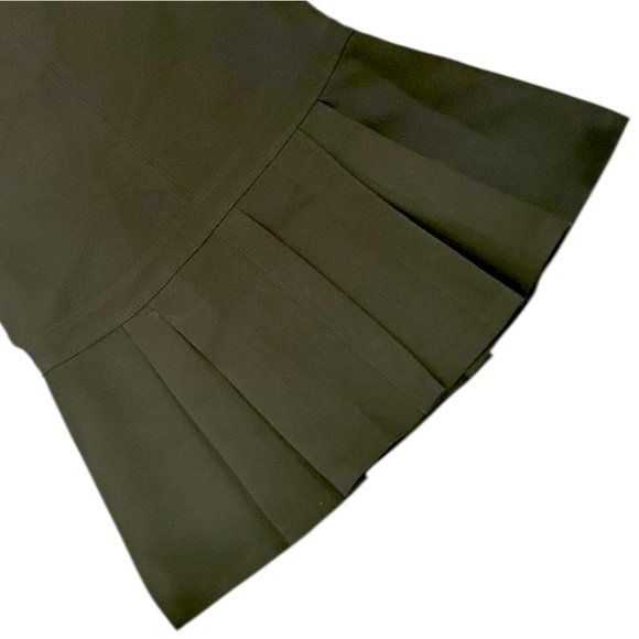 Zara Elegant Black mini sleeveless v neck Dress boxed pleat hem size small - Picture 6 of 12